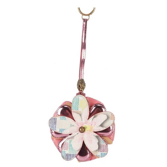 Kurt Geiger Floral Bag Charm and Dustbag NWT - Picture 2 of 9
